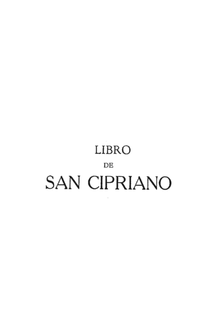 Portada del libro Libro Magno De San Cipriano