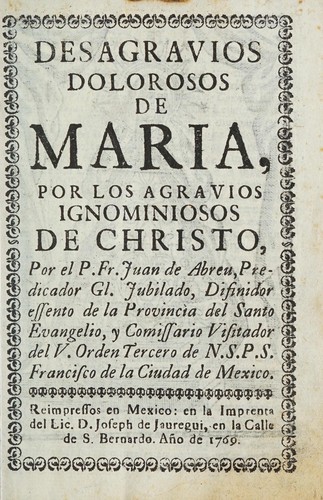 Portada del libro Los Agravios