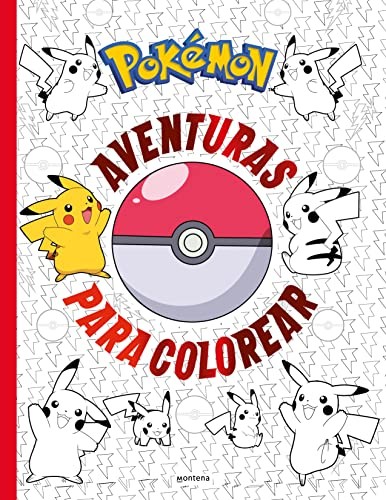 Portada del libro Pokemon Aventuras Para Colorear