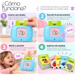 Lector de palabras didactico INGLES-ESPAÑOL tarjetas Interactivas sencillo - Image 2