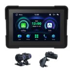Carplay Tactil Para Moto Doble Cámara M16C+DVR