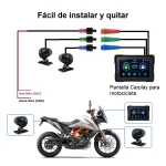 Carplay Tactil Para Moto Doble Cámara M16C+DVR - Image 5
